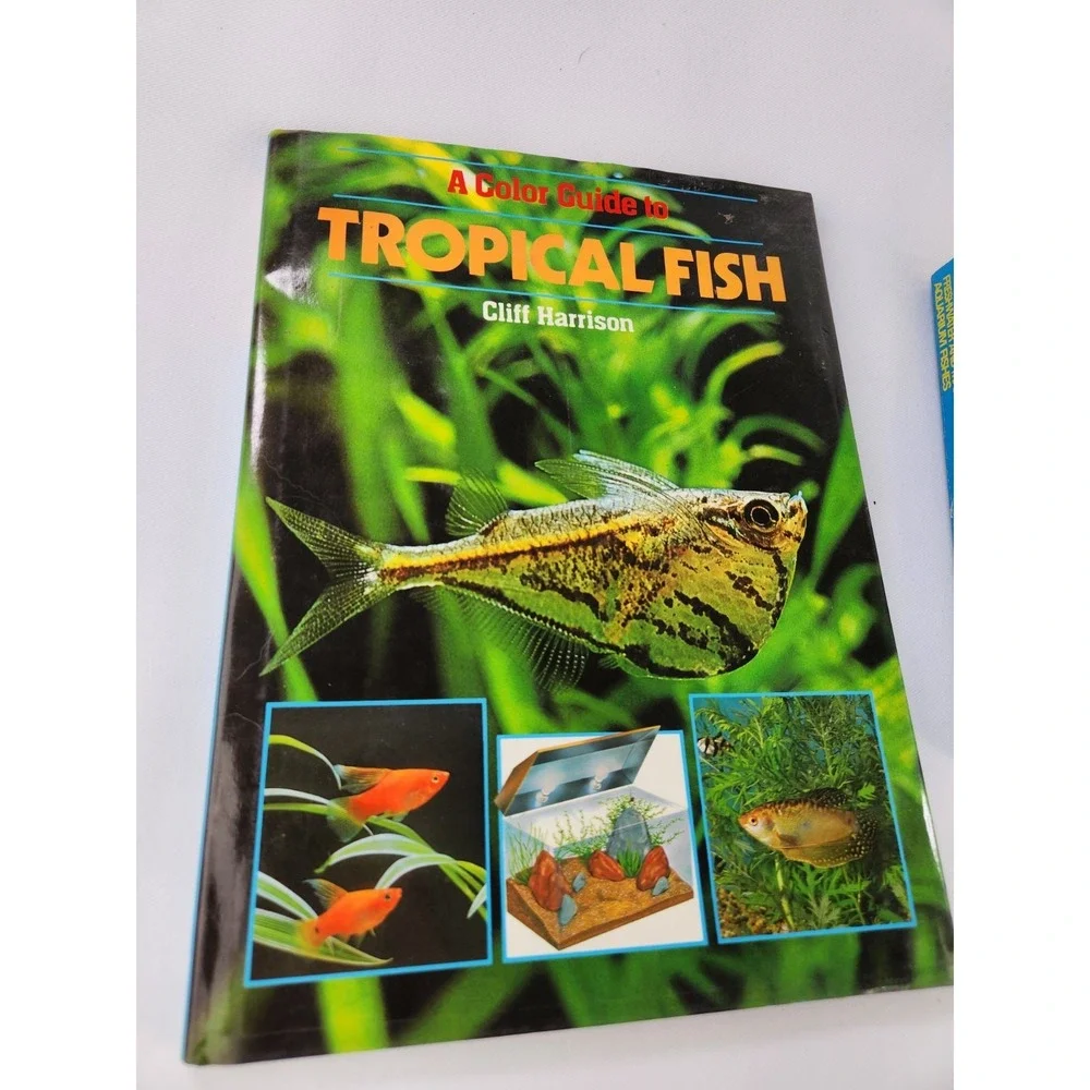 Vtg Book Lot Color Guide‎ to Tropical Fish Cliff Harrison Simon Schuster Care